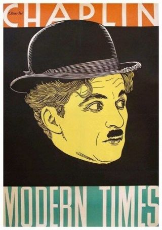 Modern Times Movie Poster - Charlie Chaplin Vintage 2