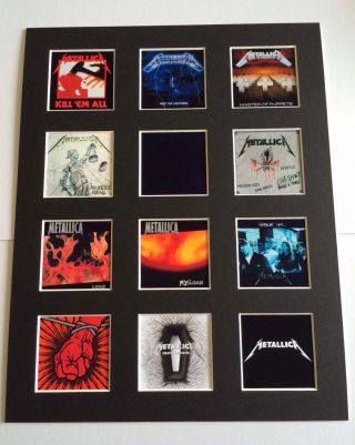 Metallica Lp Discography Mounted Picture 14 " By 11 "