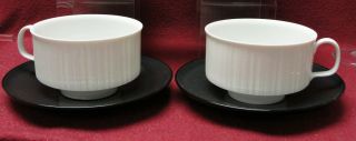 Two (2) Rosenthal Studio Line China Variations By Tapio Wirkkala Cup & Saucers