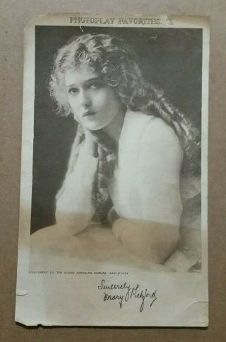 Mary Pickford (actress) Photo Print,  North American Newspaper Supplement,  1917