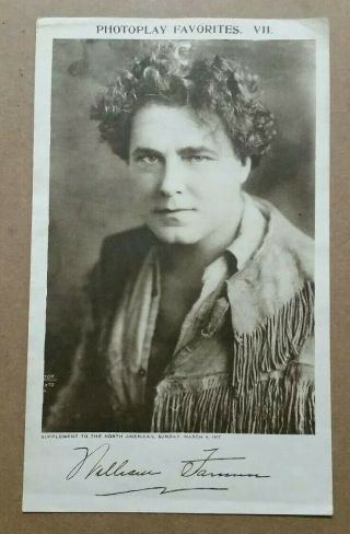William Farnum (actor) Photo Print,  North American Newspaper Supplement,  1917