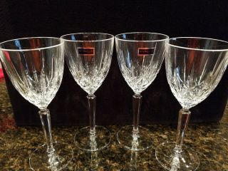 Marquis By Waterford Sparkle Wine Glasses Set Of 4 8 " Box