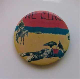 The Clash Give Em Enough Rope Large Vintage Metal Pin Badge From The 1970s Punk