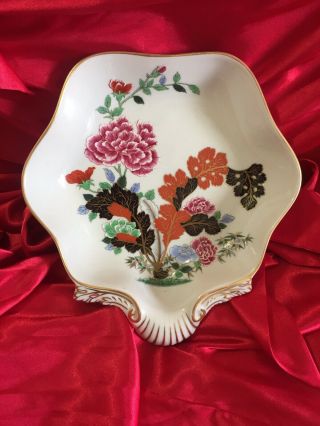 Vista Alegre Vintage Hand Painted Shell Plate Made In Portugal (manufactura)