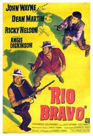 Rio Bravo Movie Poster - John Wayne Dean Martin 3