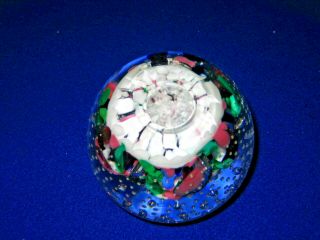 JOE ST CLAIR MULTI COLORED BUBBLES PAPERWEIGHT - 6