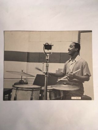 Vintage A.  C.  Heard Photo 8 1/4 X 10 1/2” Jazz Print