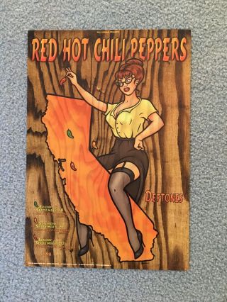 Red Hot Chili Peppers Concert Poster Bgp202 Deftones Isabel Samaras