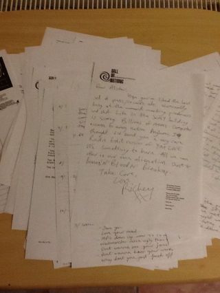 Manic Street Preachers - Richey 8 Pages Of Letters,  55 Press Sheets - 1991 - 2014,  Photo