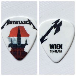 Metallica Guitar Pick Plectrum Vienna Wien Hardwired James Hetfield Kirk Hammett