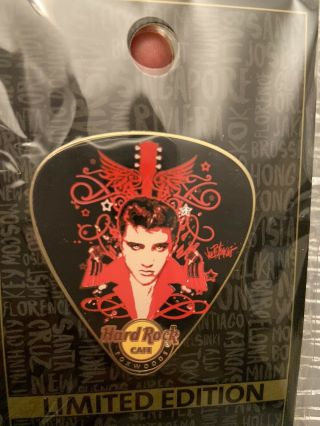Hard Rock Cafe Foxwoods Elvis Presley Red Wing Guitar Pick Pin /le 20 Pack Pins