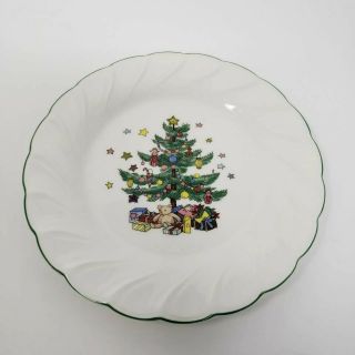 Nikko Happy Holidays Salad Plates Set Of 6 Christmas Tree Made In Japan 7 3/4 "