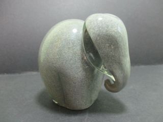 Wedgwood Glass Paperweight Grey Elephant