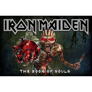 Iron Maiden Book Of Souls Poster Flag Official Fabric Textile Wall Banner