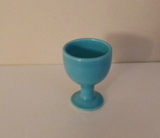 Vintage Homer Laughlin Harlequin Single Egg Cup Turquoise