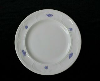 2 Vintage Adderley Blue Chelsea Embossed Fine Bone China Dinner Plates 10 1/8 "