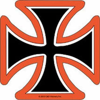 Iron Cross Black Orange And White Sticker Merchandise Rare