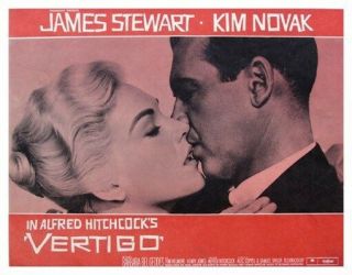 Vertigo Movie Poster - James Stewart Alfred Hitchcock I