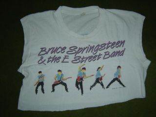 Bruce Springsteen Vintage Cropped Top Born In The Usa Tour 84 - 85