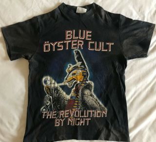 Blue Oyster Cult Vintage T - Shirt - The Revolution By Night Tour 1984 - Good Cond