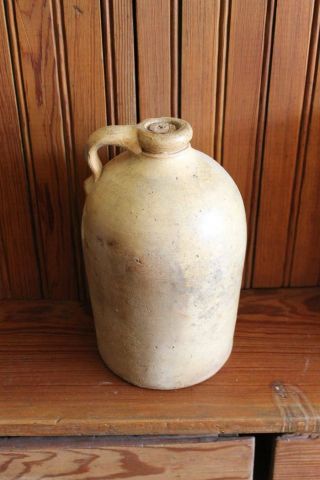 Early Antique Southern Stoneware Jug Texas