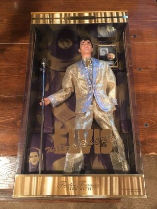 Elvis The King Of Rock & Roll 2001 Mattel Timeless Treasures Edition Doll Nib