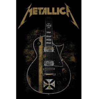 Metallica Hetfield Guitar Poster Flag Official Fabric Premium Textile