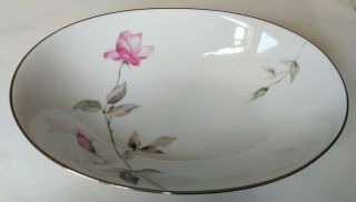 10 In Oval Vegetable Dish Dawn Rose Style House Fine China Vintage Japan Silver