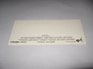 RARE 1994 THUMBELINA PREMIERE SCREENING MOVIE TICKET - DON BLUTH CARTOON 2