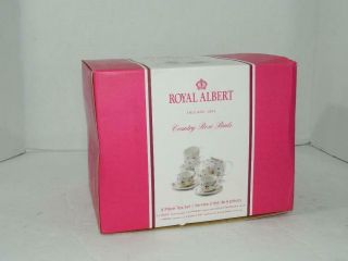 Royal Albert Country Rose Buds 8 Piece Tea Set Nib B1