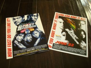 Fast And The Furious & 2 Fast 2 Furious Oscar Ads Paul Walker,  Vin Diesel Tyrese