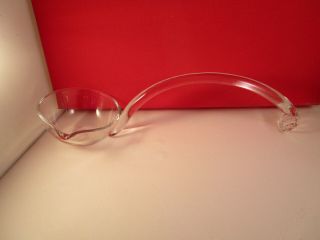 Vintage Clear Glass Punch Bowl Ladle Spoon