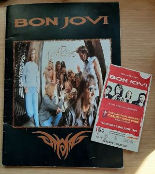 Bon Jovi - These Days - World Tour Programme & Ticket Stub 1995