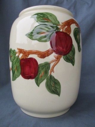 Franciscan Apple Cookie Jar No Lid 1949 - 53 Made In California Nm Vase