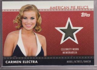 2011 Topps American Pie Relic Carmen Electra