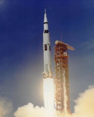 Apollo 11 Launched Via Saturn V Rocket 8x10 Photo Print 0064071117