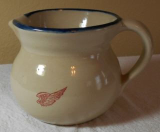 Red Wing Pottery Stoneware Pitcher 4 " Tall With Wing Logo - - Shp