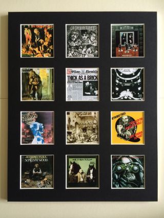 Jethro Tull Lp Discography Mounted Picture 14 " By 11 " Postage