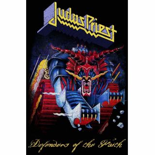 Judas Priest Defenders Of The Faith Poster Flag Official Fabric Premium Textile
