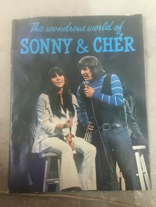 Vintage Wondrous World Of Sonny & Cher - Concert Tour Program - 1965 - Vg -