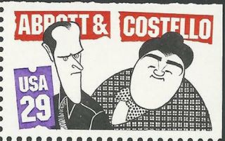 1991 Comedians Bud Abbott And Lou Costello Al Hirschfeld Us Stamp