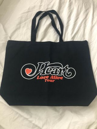 Souvenir Heart Love Alive 2019 - Ann & Nancy Wilson Tour Canvas Bag -