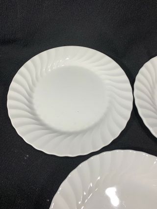 Set of 6 Johnson Brothers Bros Regency White Swirl Salad or Dessert Plates 4