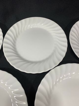 Set of 6 Johnson Brothers Bros Regency White Swirl Salad or Dessert Plates 5