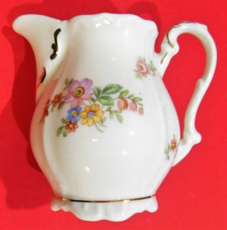 Vintage 15 - Piece Porcelain Demitasse Tea Set Floral Embossed Gold Trim 7