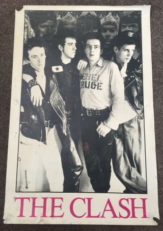 The Clash Poster Punk Damned Ramones Sex Pistols Ruts Crass