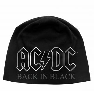 Ac/dc - " Back In Black " - Beanie Hat - Official Product - U.  K.  Seller