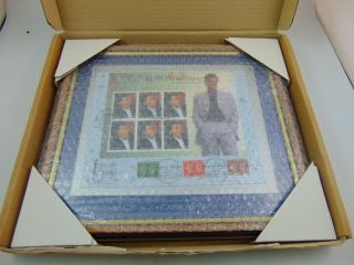 Cliff Richard 60th Birthday Framed Benham Stamps Barbuda No 99/500
