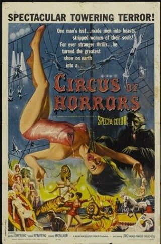 Circus Of Horror Movie Poster Rare Hot Vintage