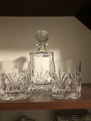 Marquis By Waterford Decanter And Two Glasses -